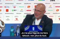 Espagne - Luis de la Fuente rappelle à ses joueurs qu’ils doivent se faire tatouer son visage !