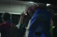 Espagne - Grosse ambiance dans le bus au départ du stade de New York