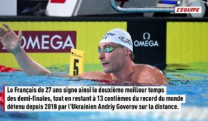 Maxime Grousset qualifié pour la finale du 50 m papillon - Natation - Championnats d'Europe