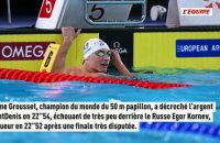 Maxime Grousset décroche l'argent sur le 50 m papillon - Natation - Championnats d'Europe