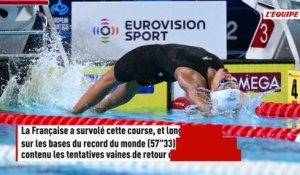 Mary-Ambre Moluh impressionnante championne d'Europe du 100 m dos, Pauline Mahieu médaillée de bronze - Natation - Championnats d'Europe