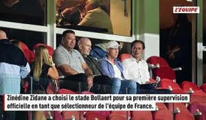 Zinédine Zidane présent à Bollaert pour le Trophée des champions entre Lens et le PSG, pas le président de la LFP Vincent Labrune - Foot - Trophée des Champions