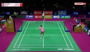 Fin de parcours pour Toma Junior Popov, éliminé par Anders Antonsen - Badminton - Championnats du monde