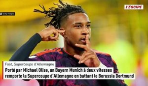 Porté par Michael Olise, un Bayern Munich à deux vitesses remporte la Supercoupe d'Allemagne en battant le Borussia Dortmund - Foot - Supercoupe d'Allemagne