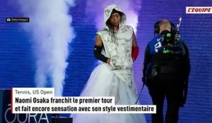 Naomi Osaka franchit le premier tour et fait encore sensation avec son style vestimentaire - Tennis - US Open (F)