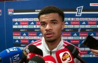 La réaction de Zachary Athekame après la victoire de Lyon face à Auxerre - Foot - Ligue 1