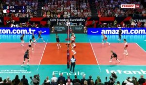 La Turquie s'offre l'Italie et un nouveau titre européen - Volley - EuroVolley (F)