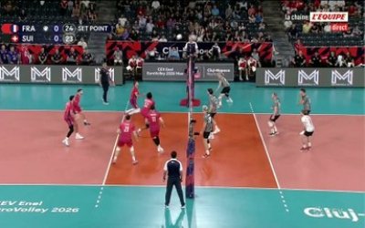 La France domine difficilement la Suisse et lance bien son Euro - Volley - Euro (H)