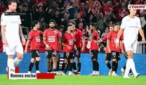 Rennes enchaîne contre l'OM et prend provisoirement la tête de la Ligue 1 - Foot - Ligue 1