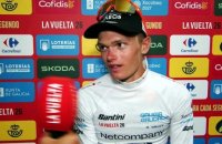 Tour d'Espagne 2026 - Oscar Onley en interview après la 21e étape