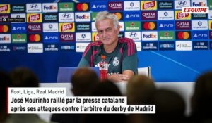 José Mourinho raillé par la presse catalane après ses attaques contre l'arbitre du derby de Madrid - Foot - Liga - Real Madrid