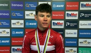 Championnats du Monde UCI Montréal 2026 - Malthe Risbjerg après sa médaille de bronze sur le contre-la-montre Juniors