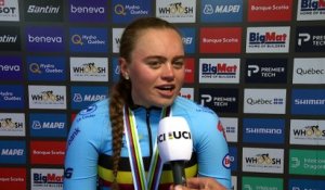 Championnats du Monde UCI Montréal 2026 - Yana Decruyenaere après sa médaille d'argent sur le contre-la-montre Juniors