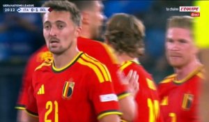 Mika Godts ouvre le score contre l'Italie - Foot - Ligue des nations - Belgique