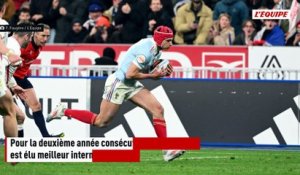 L'ailier Louis Bielle-Biarrey à nouveau élu meilleur international français - Rugby - Top 14 - Nuit du Rugby