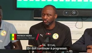 Sénégal - Vieira : "On est en train de poser des bases solides"