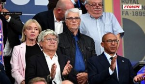 Aimé Jacquet présent au Stade de France pour le match des Bleus contre la Belgique - Foot - Ligue des nations - Bleus