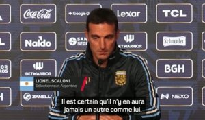 Argentine - Scaloni : "Il n’y en aura jamais un autre comme lui"