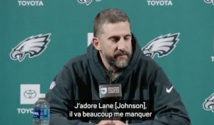 Eagles - Sirianni rend hommage à Lane Johnson : "Il va beaucoup me manquer"