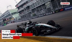 George Russell signe le meilleur temps de l'unique séance d'essais libres à Singapour - F1 - GP de Singapour