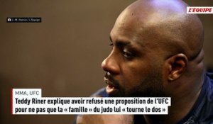 Teddy Riner explique avoir refusé une proposition de l'UFC pour ne pas que la « famille » du judo lui « tourne le dos » - Judo - MMA - UFC