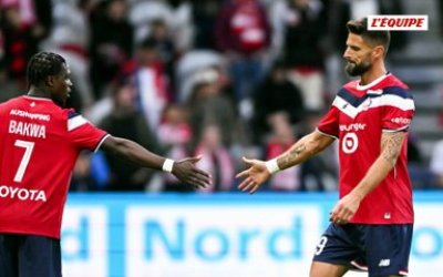 Lille s'impose difficilement face au Havre grâce à Dilane Bakwa et prend provisoirement la tête de la Ligue 1 - Foot - Ligue 1