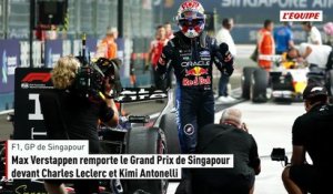 Max Verstappen remporte le Grand Prix de Singapour devant Charles Leclerc et Kimi Antonelli - F1 - GP de Singapour