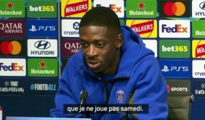 PSG - Dembélé sur sa mise au repos avant Manchester City : “C’est le coach qui décide”