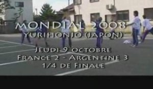 RINK HOCKEY - CHAMPIONNAT DU MONDE FEMININ 2008 : 1/4 France / Argentine