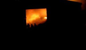 Le hangar de la ferme Quennesson à Inchy a brûlé