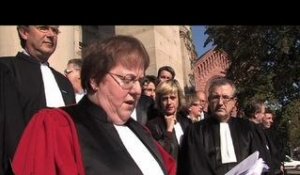 Manif des magistrats à Strasbourg