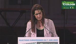 Sandrine Bélier au meeting de Strasbourg