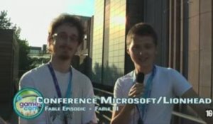 Conférence Lionhead/Microsoft : Fable 3