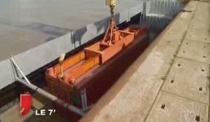 La barge à conteneurs stoppe son trafic (Loire-Atlantique)