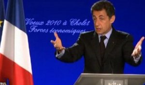 Les voeux de Sarkozy à Cholet