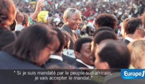 Mandela en 1990: "Si le peuple me mandate, j'accepterai"