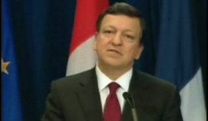 Conférence presse avec MM. Harper, Barroso
