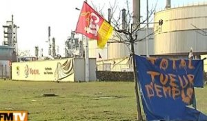 Les raffineries Total en grève