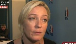 Régionales : Marine Le Pen veut une police des lycées