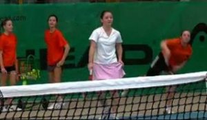 Sur le cours de l'académie de Tennis de La Roche-Sur-Yon