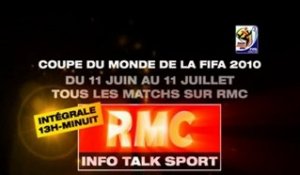 Coupe du Monde de la FIFA 2010: Tous les matchs sur RMC