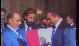 Mitterrand en Égypte