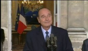 [Déclaration Jacques Chirac]