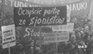 Manifestation d'étudiants en Pologne