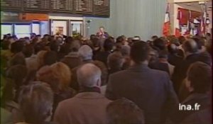 L'inauguration par François MITTERRAND de la nouvelle gare de Nevers