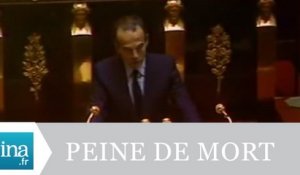 Robert Badinter "J'ai l'honneur de demander l'abolition de la peine de mort en France" - Archive INA