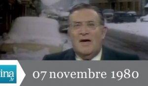 20h Antenne 2 du 07 novembre 1980 - neige en Bretagne - Archive INA