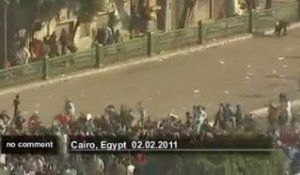 Violents affrontements place Tahrir au Caire - no comment