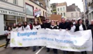 Manifestation des enseignants à Boulogne-sur-Mer