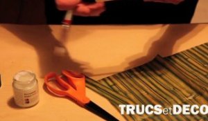 Décoration de bougie avec du papier de soie par TrucsetDeco